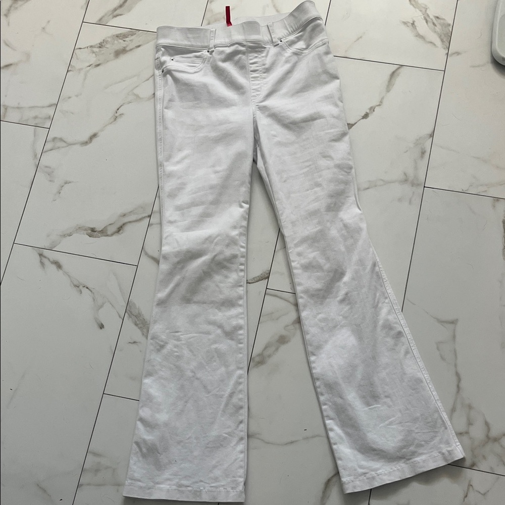 SPANX White Flare Jeans